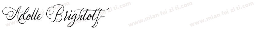 Adolle Brightotf字体转换